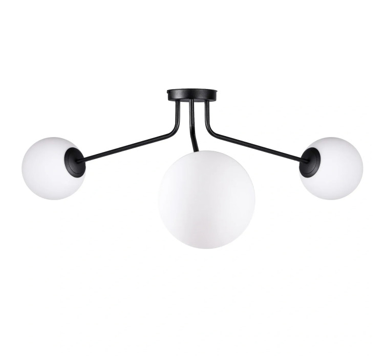 Люстра стельова (світильник) Opal L180-3 Black2
